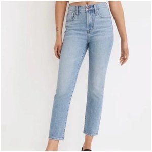 Madewell NWT Bradwell Wash High Rise Straight Perfect Vintage Cropped Jeans, 20W
